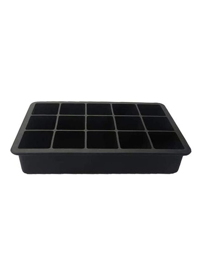 Silicone Ice Cube Molds With Lid Black - Image 1
